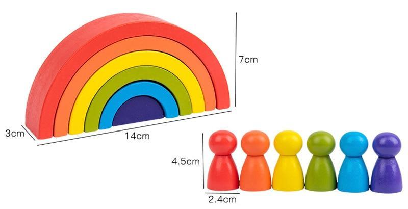 Over The Rainbow Balancing Block Set - Praktical ToysOver The Rainbow Balancing Block Set - Praktical Toys